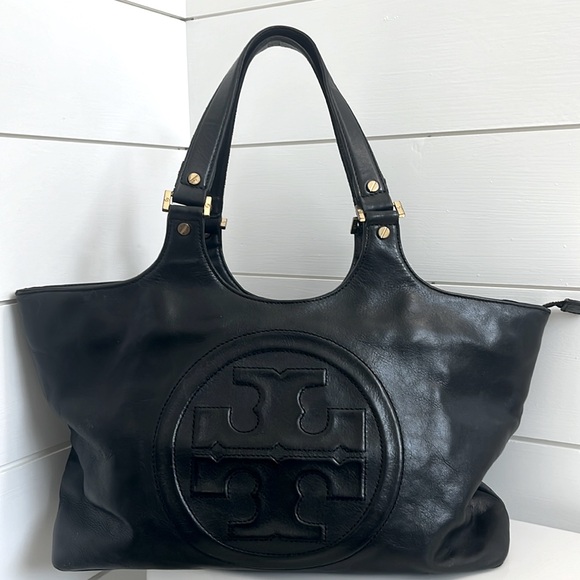 Tory Burch Bombe Leather Tote - Picture 1 of 13
